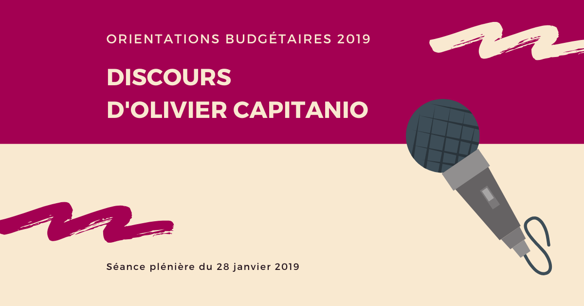 Discours d’Olivier Capitanio - Orientations budgétaires 2019